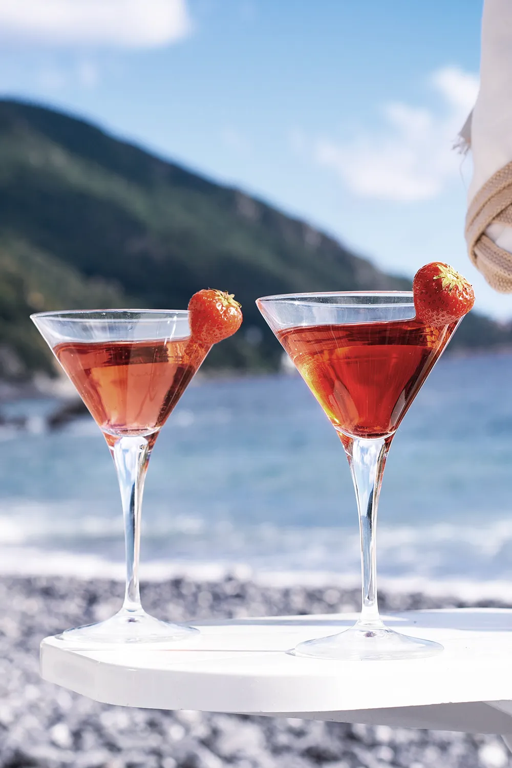 Due cocktail al Chiosco on the Beach sulla spiaggia dell'hotel